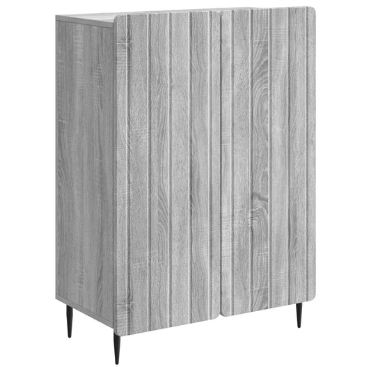 vidaXL Sideboard Grey Sonoma 66 x 34.5 x 92 cm Engineered Wood