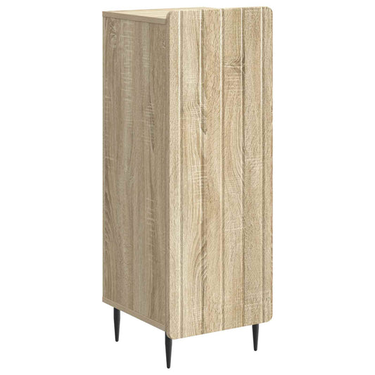 vidaXL Sideboard Sonoma Oak 34.5 x 33 x 92 cm Engineered Wood
