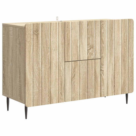 vidaXL Sideboard Sonoma Oak 89 x 34.5 x 62 cm Engineered Wood