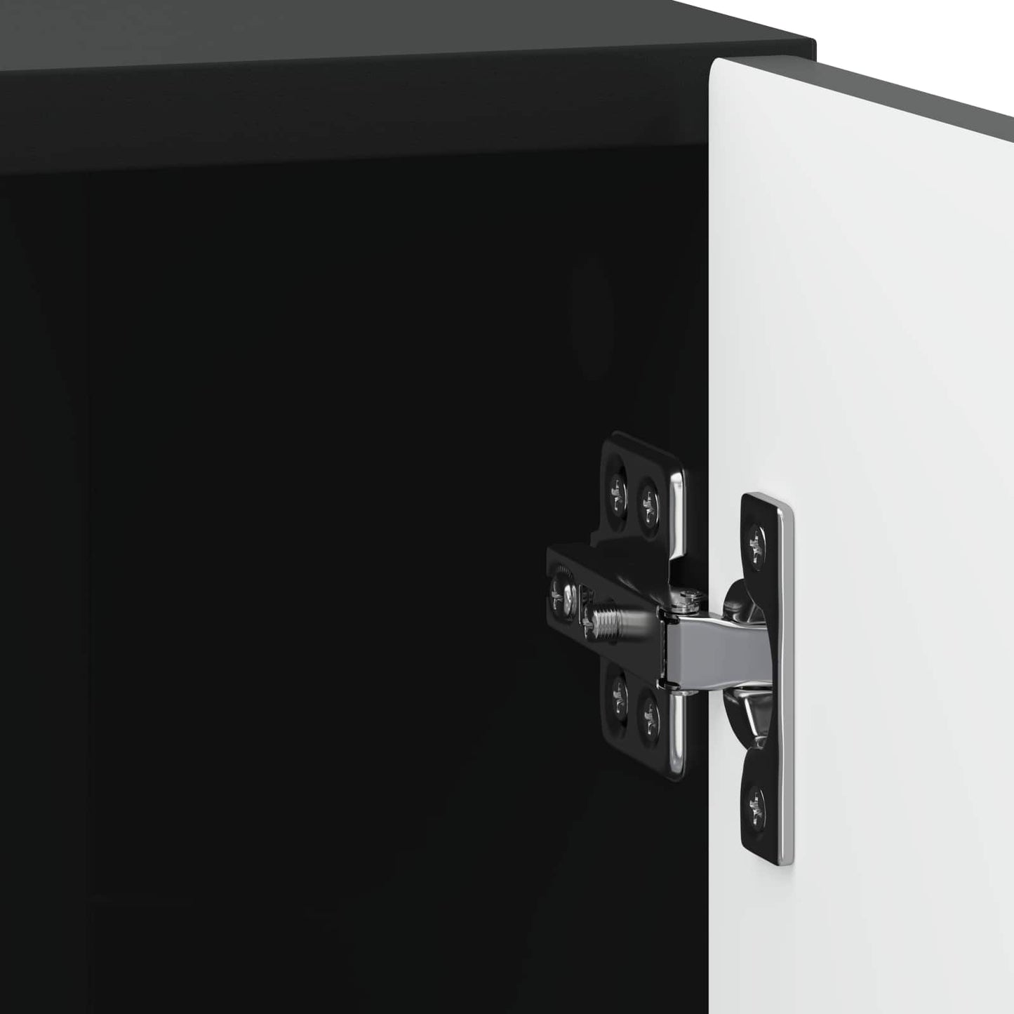 vidaXL Bedside Cabinet 2 pcs Black 43 x 34.5 x 50 cm Engineered Wood