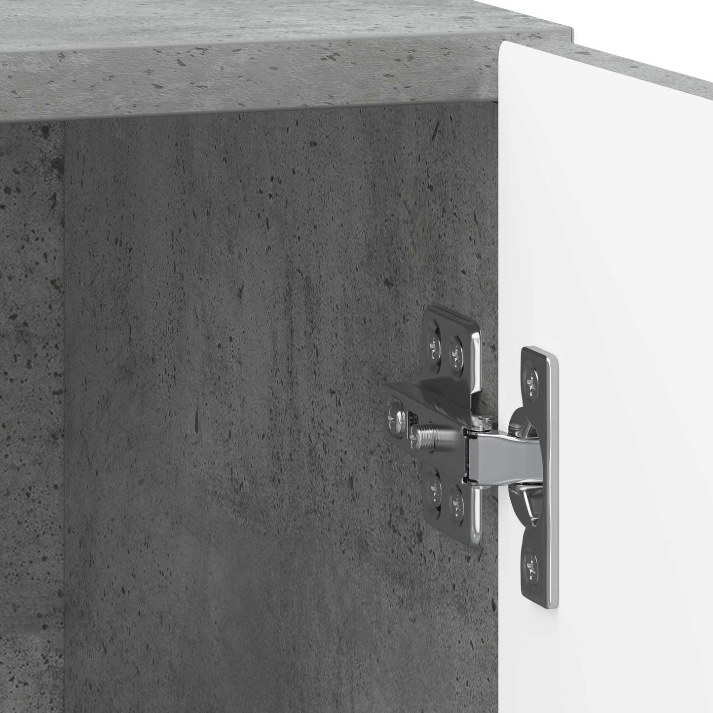 vidaXL Bedside Cabinet 2 pcs Concrete Grey 43 x 34.5 x 50 cm