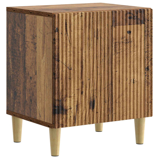 vidaXL Bedside Cabinet Old Wood 43 x 34.5 x 50 cm Engineered Wood
