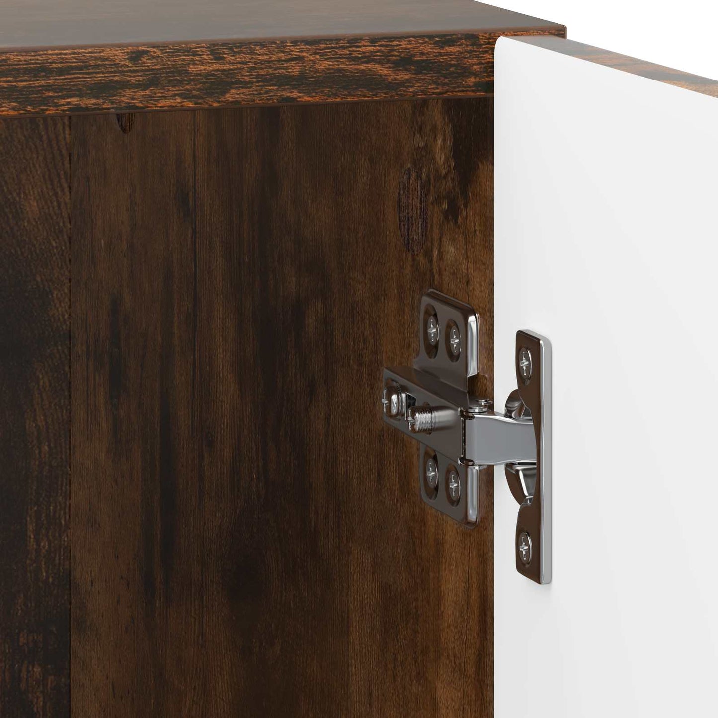 vidaXL Bedside Cabinet 2 pcs Smoked Oak 43 x 34.5 x 50 cm