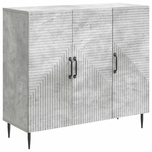 vidaXL Sideboard Concrete Grey 89 x 34.5 x 80 cm Engineered Wood