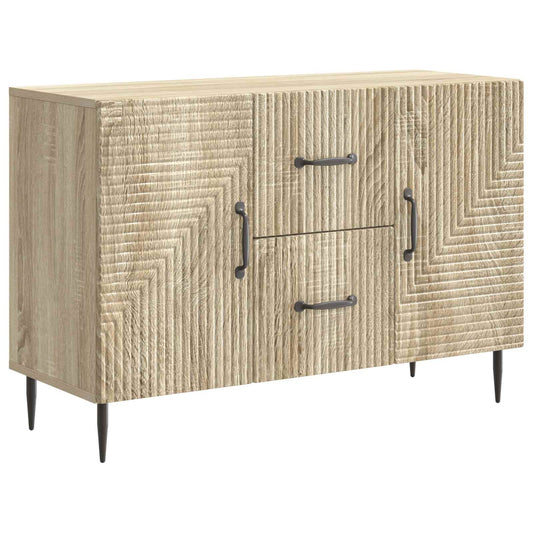 vidaXL Sideboard Sonoma Oak 89 x 34.5 x 60 cm Engineered Wood