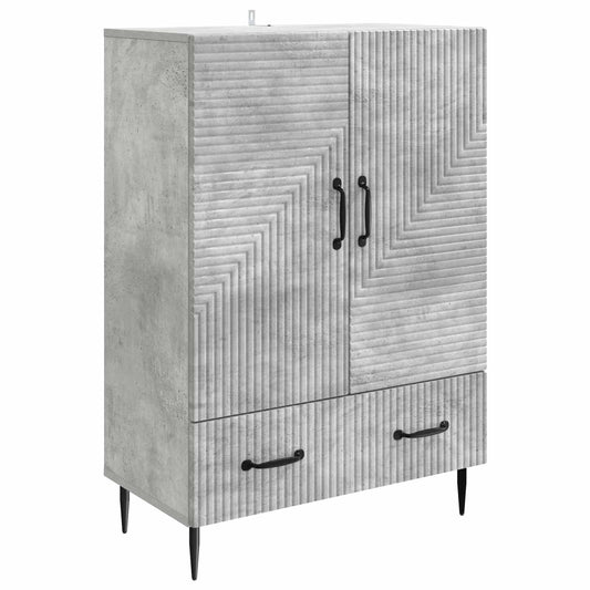 vidaXL Sideboard Concrete Grey 66 x 34.5 x 95 cm Engineered Wood