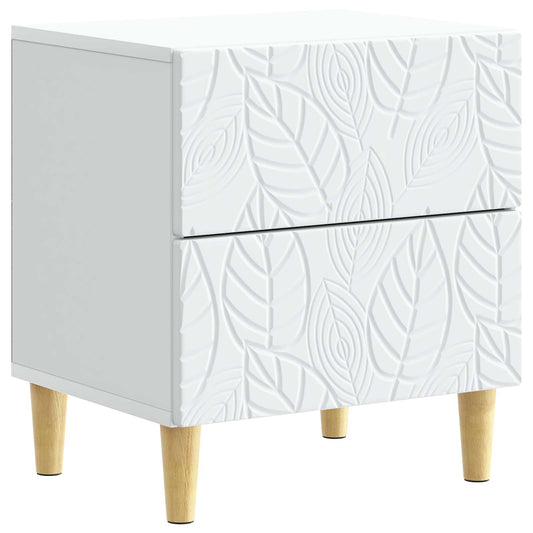 vidaXL Bedside Table White 43 x 34.5 x 48 cm Engineered Wood