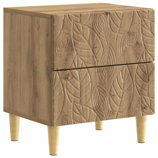 vidaXL Bedside Table Artisan Oak 43 x 34.5 x 48 cm Engineered Wood