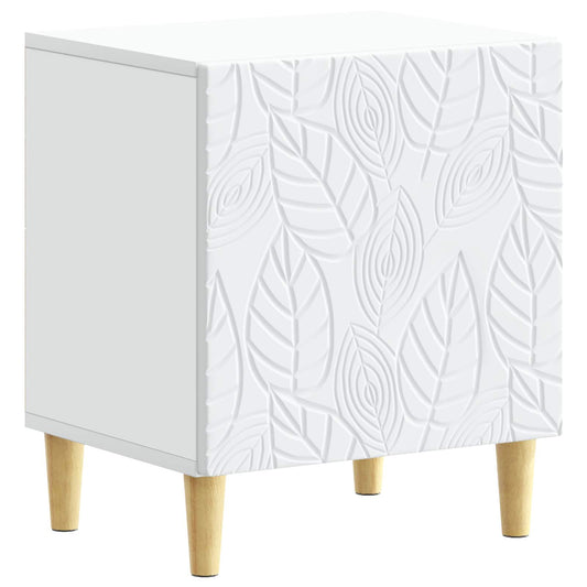 vidaXL Bedside Table White 43 x 34.5 x 50 cm Engineered Wood