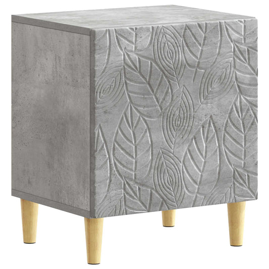 vidaXL Bedside Table Concrete Grey 43 x 34.5 x 50 cm Engineered Wood