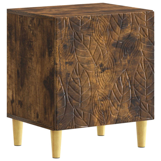vidaXL Bedside Table Smoked Oak 43 x 34.5 x 50 cm Engineered Wood