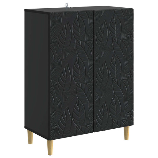 vidaXL Sideboard Black 66 x 34.5 x 90 cm Engineered Wood