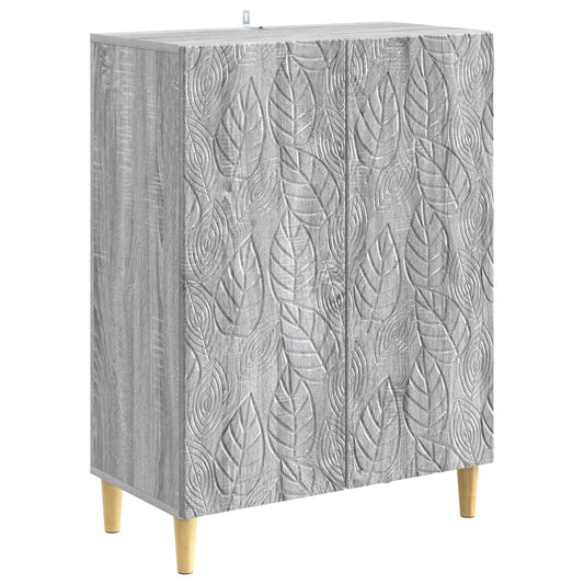vidaXL Sideboard Grey Sonoma 66 x 34.5 x 90 cm Engineered Wood