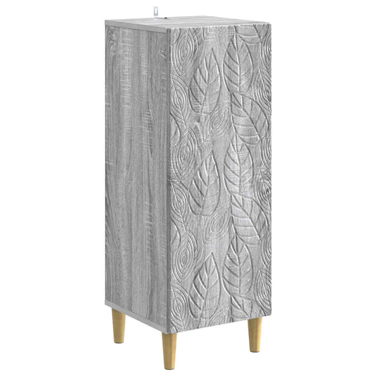 vidaXL Sideboard Grey Sonoma 33 x 34.5 x 90 cm Engineered Wood