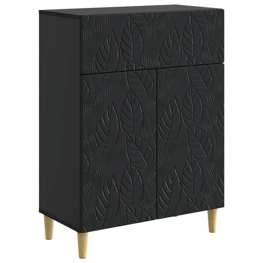 vidaXL Sideboard Black 66 x 34.5 x 90 cm Engineered Wood