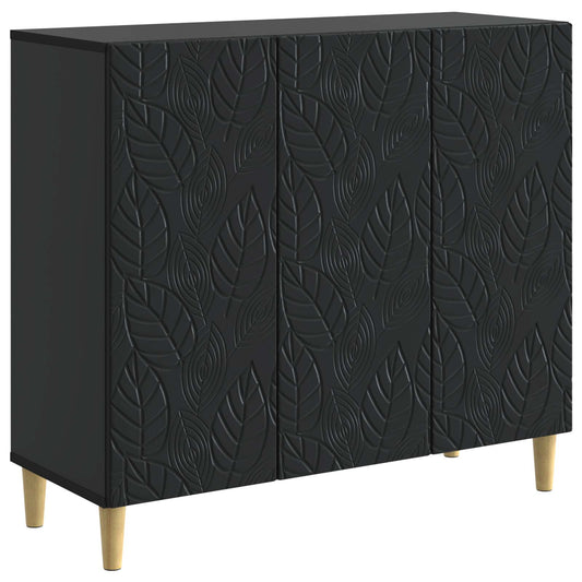 vidaXL Sideboard Black 89 x 34.5 x 80 cm Engineered Wood