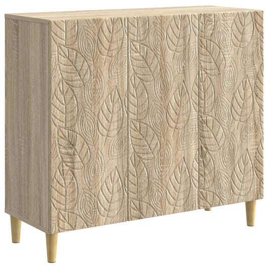 vidaXL Sideboard Sonoma Oak 89 x 34.5 x 80 cm Engineered Wood