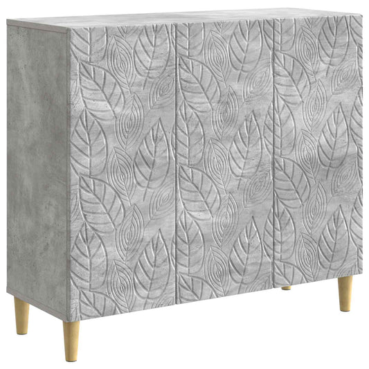 vidaXL Sideboard Concrete Grey 89 x 34.5 x 80 cm Engineered Wood