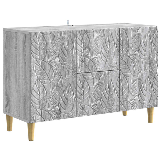vidaXL Sideboard Grey Sonoma 89 x 34.5 x 60 cm Engineered Wood