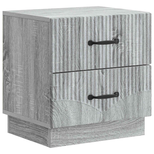 vidaXL Bedside Cabinet Grey Sonoma 43 x 34.5 x 44.5 cm Engineered Wood