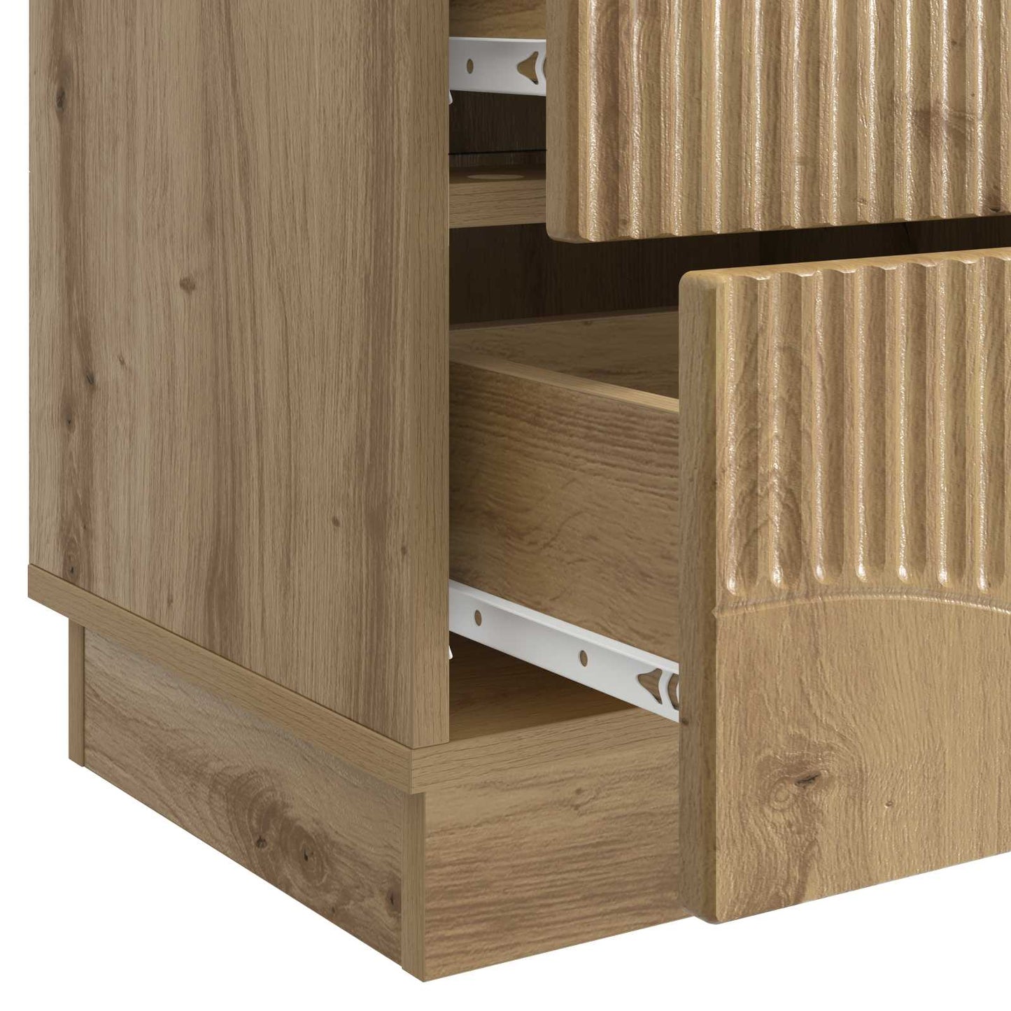 vidaXL Bedside Cabinet 2 pcs Artisan Oak 43 x 34.5 x 44.5 cm