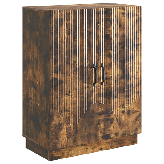 vidaXL Sideboard Smoked Oak 66 x 34.5 x 87 cm Engineered Wood