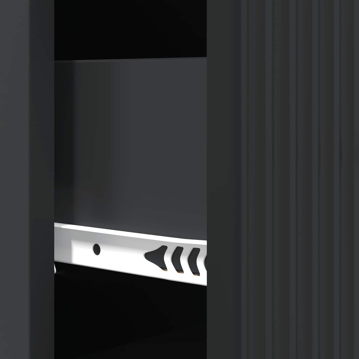 vidaXL Drawer Cabinet Black 33 x 34.5 x 87 cm Engineered Wood