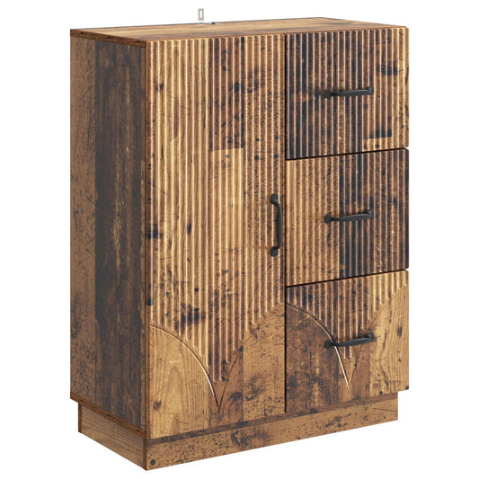 vidaXL Sideboard Old Wood 66 x 34.5 x 87 cm Engineered Wood