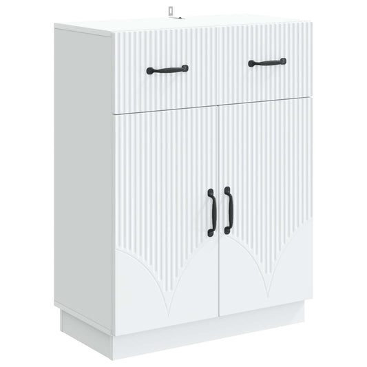vidaXL Sideboard White 66 x 34.5 x 87 cm Engineered Wood