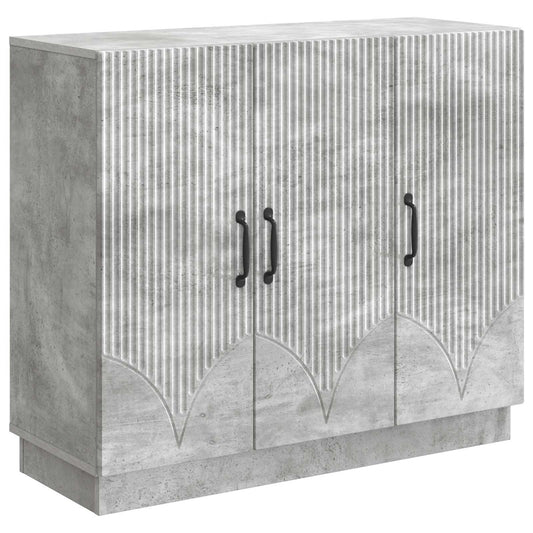 vidaXL Sideboard Concrete Grey 89 x 34.5 x 77 cm Engineered Wood