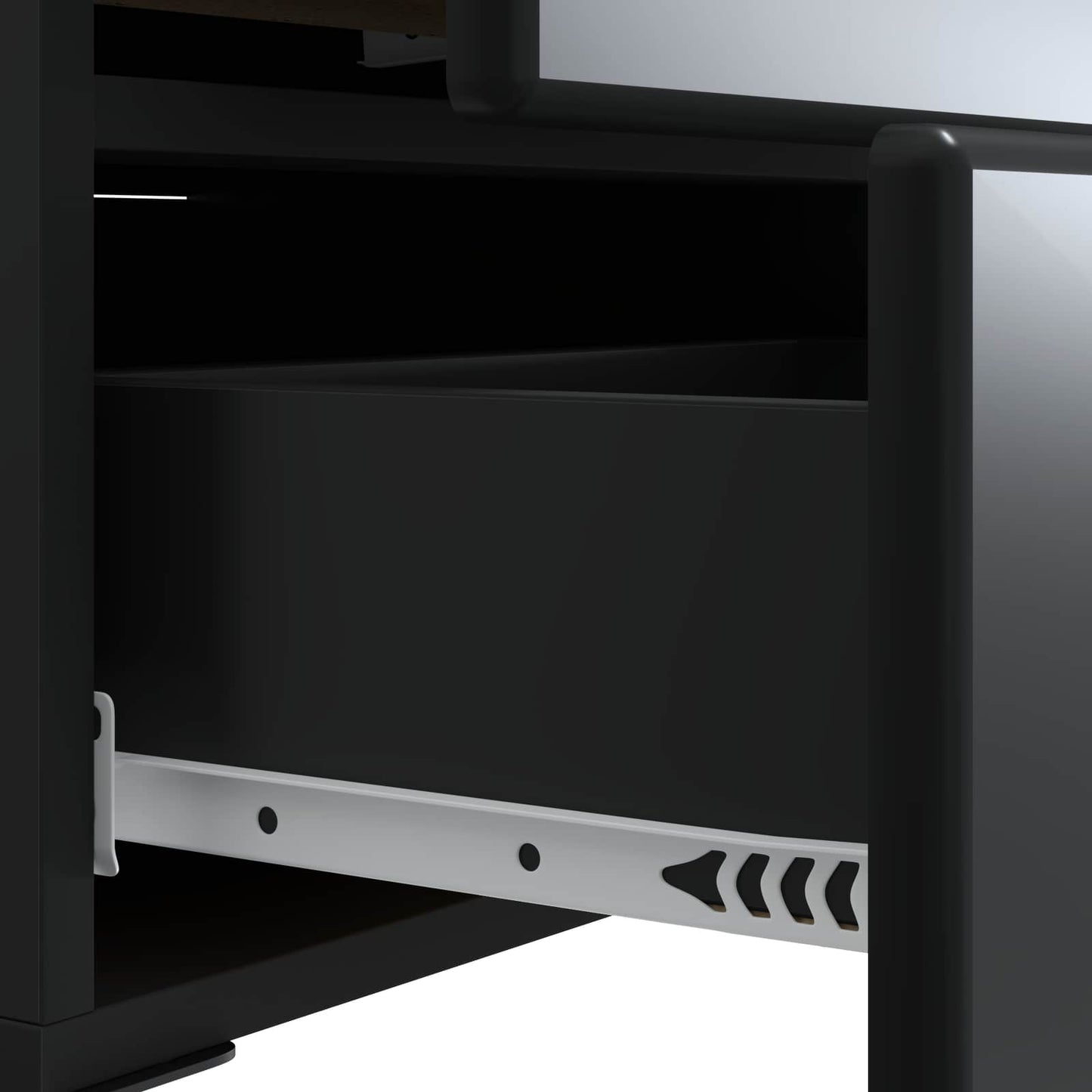 vidaXL Bedside Cabinet 2 pcs Black 43 x 34.5 x 47.5 cm Engineered Wood