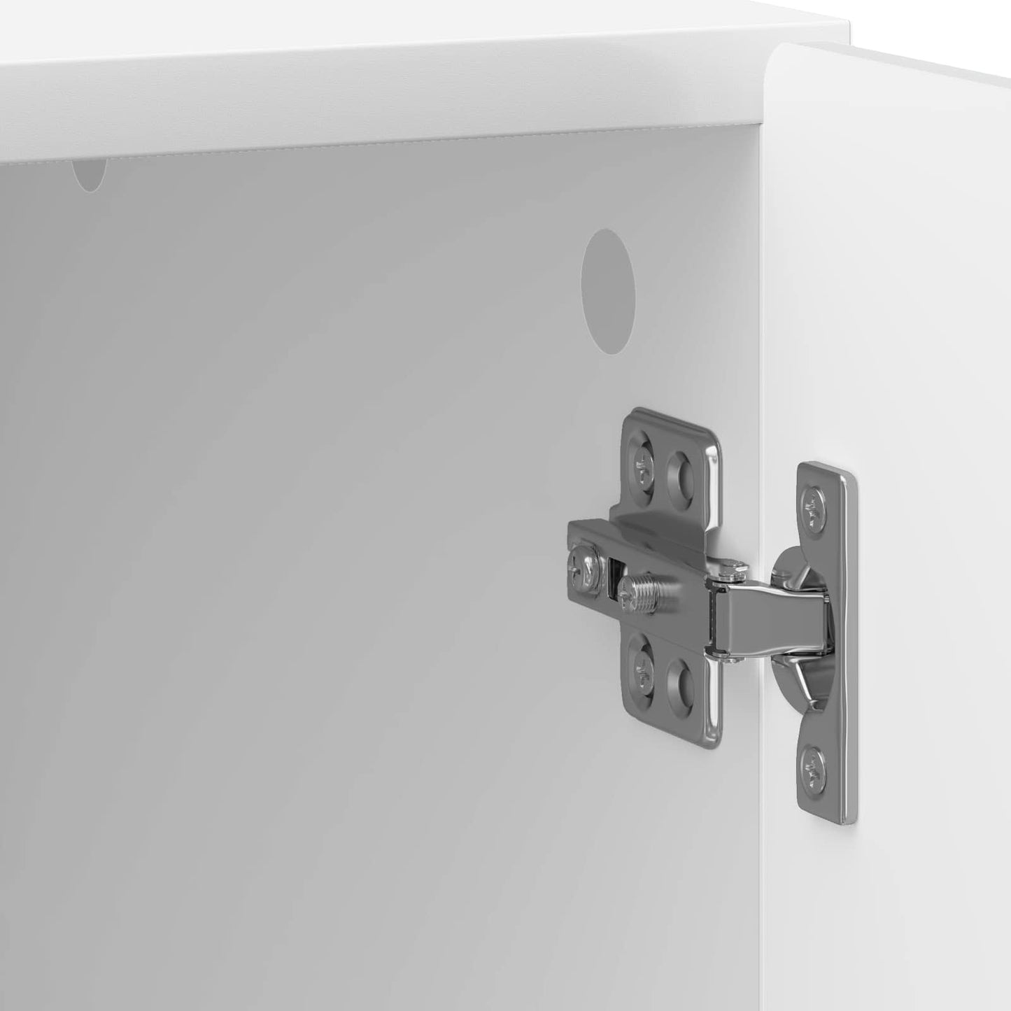 vidaXL Bedside Cabinet 2 pcs High Gloss White 43 x 34.5 x 50 cm