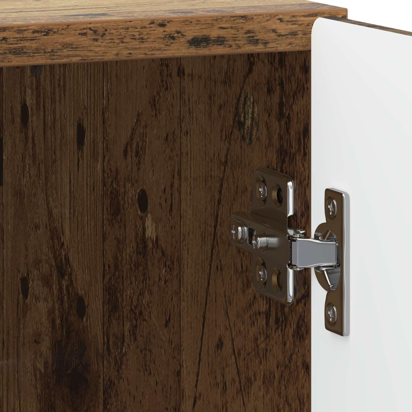 vidaXL Bedside Cabinet 2 pcs Old Wood 43 x 34.5 x 50 cm