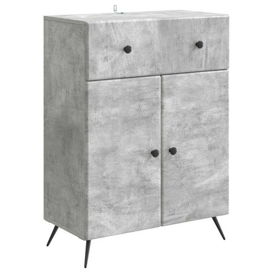 vidaXL Sideboard Concrete Grey 66 x 34.5 x 90 cm Engineered Wood