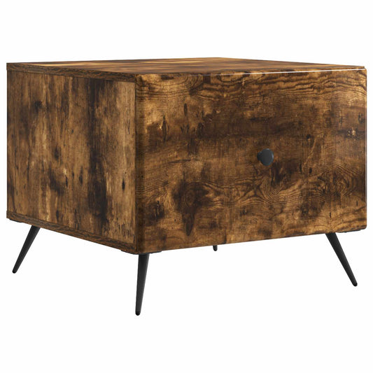vidaXL Coffee Table Smoked Oak 49 x 50 x 40 cm Engineered Wood