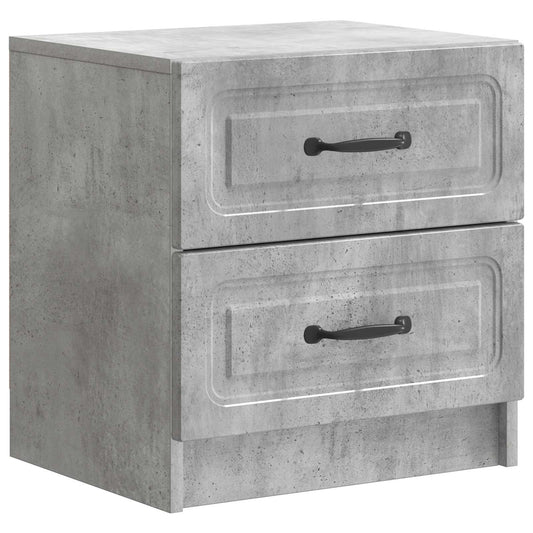 vidaXL Bedside Cabinet with Drawer Concrete Grey 43 x 34.5 x 44.5 cm