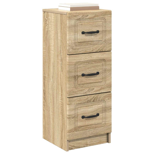 vidaXL Drawer Cabinet Sonoma Oak 33 x 34.5 x 87 cm Engineered Wood