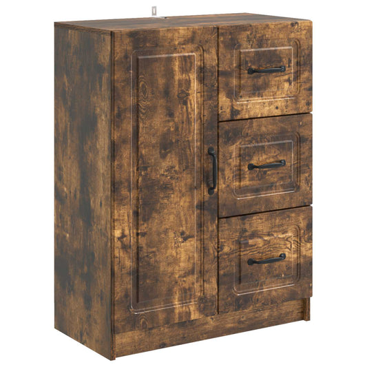 vidaXL Sideboard Smoked Oak 66 x 34.5 x 87 cm Engineered Wood