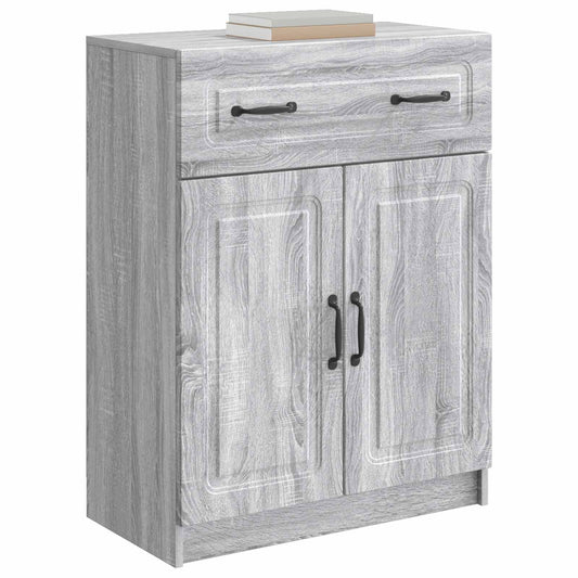 vidaXL Sideboard Grey Sonoma 66 x 34.5 x 87 cm Engineered Wood