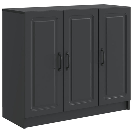 vidaXL Sideboard Black 89 x 34.5 x 77 cm Engineered Wood