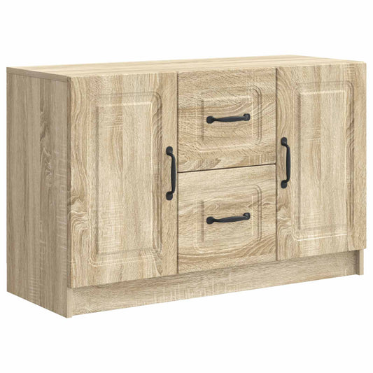 vidaXL Sideboard Sonoma Oak 89 x 34.5 x 57 cm Engineered Wood