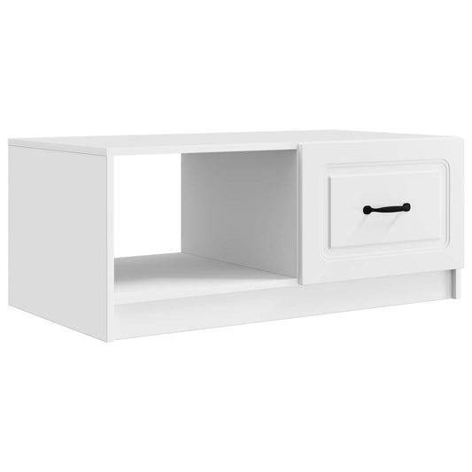 vidaXL Coffee Table White 90 x 50 x 37 cm Engineered Wood