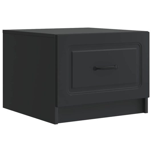 vidaXL Coffee Table Black 49 x 50 x 37 cm Engineered Wood
