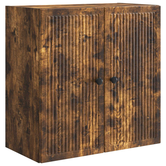 vidaXL Wall-Mounted Cabinet Smoked Oak 59 x 31 x 60 cm Engineered Wood