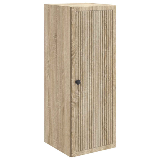vidaXL Wall-Mounted Cabinet Sonoma Oak 33 x 34.5 x 90 cm