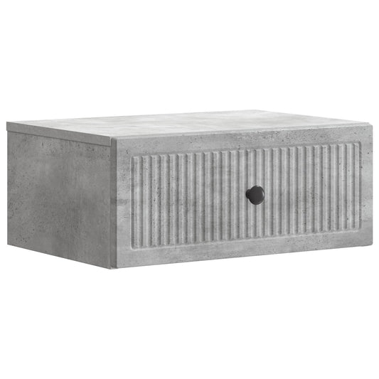 vidaXL Bedside Cabinet Concrete Grey 49 x 34.5 x 20 cm Engineered Wood