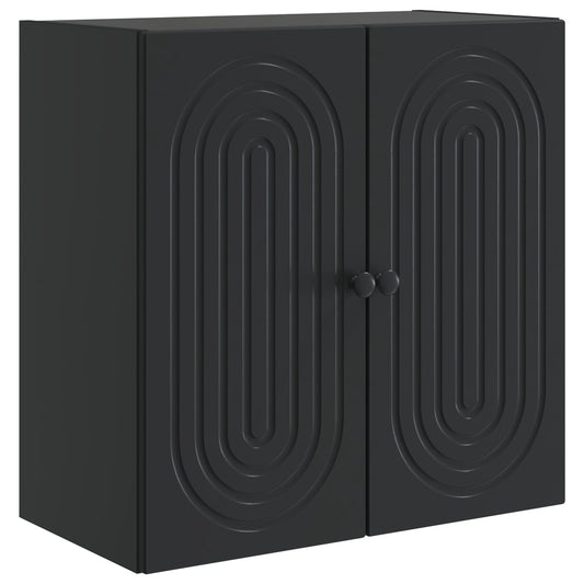 vidaXL Wall-Mounted Cabinet Black 59 x 31 x 60 cm Engineered Wood