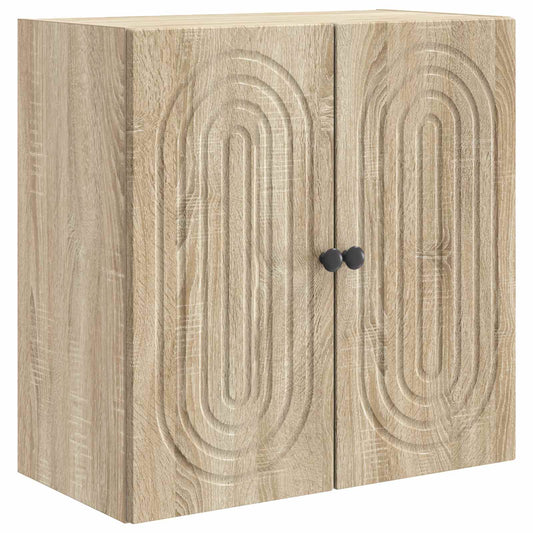 vidaXL Wall-Mounted Cabinet Sonoma Oak 59 x 31 x 60 cm Engineered Wood