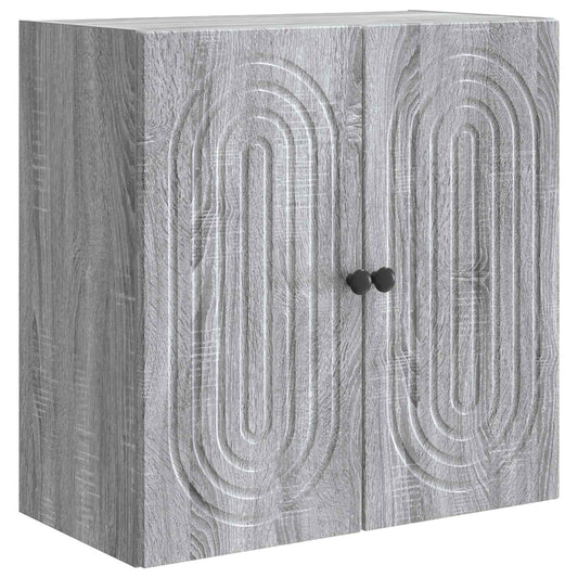 vidaXL Wall-Mounted Cabinet Grey Sonoma 59 x 31 x 60 cm