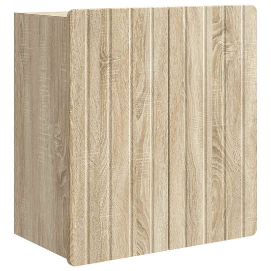 vidaXL Wall-Mounted Cabinet Sonoma Oak 59 x 31 x 64 cm Engineered Wood